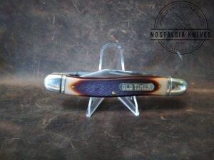 Vintage Schrade Old Timer 858 Lumberjack USA Large 3 Blade Stockman Folding Pocket Knife [Used - Near Mint Cond.]