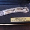 Vintage Sharp 'The Art Of Chokin" Limited Edition Chokin Cutlery Wild Life Series Lockback knife with display case[Unused - Pristine Cond.] - Image 4