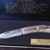 Vintage Sharp 'The Art Of Chokin" Limited Edition Chokin Cutlery Wild Life Series Lockback knife with display case[Unused - Pristine Cond.]