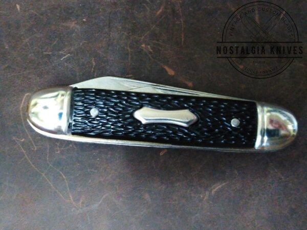 Vintage ‘The Ideal’ Large 2 blade Jack Knife w/ Black Handle [Unused – Mint Cond.] Collectible Knives campgear