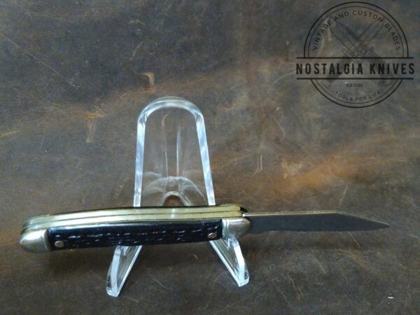 Vintage ‘The Ideal’ Small 2 blade Jack Knife w/ Black Handle [Unused – Pristine Cond.] Collectible Knives boker