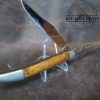 Vintage Case XX USA 1940's Fish Knife with Scaler Blade - Custom wood handle scales[Used - Near Mint Cond.] - Image 3