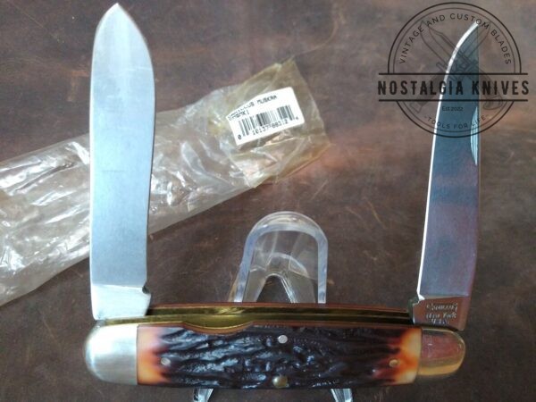 Vintage Camillus Cutlery Company New York, USA 1988 Jumbo Muskrat Pocket Knife – CMSMK1[Unused – Pristine Mint Cond.] Camillus Cutlery boker