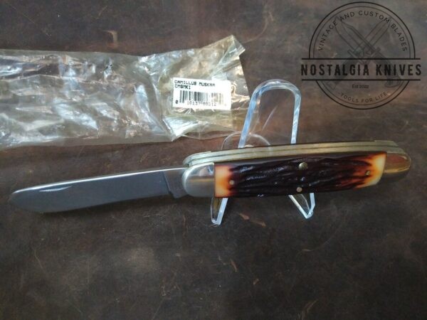 Vintage Camillus Cutlery Company New York, USA 1988 Jumbo Muskrat Pocket Knife – CMSMK1[Unused – Pristine Mint Cond.] Camillus Cutlery boker