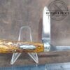 Vintage Cattaraugus, Little Valley, USA - Swellend, Worm Groove Bone Handle Jack-knife[Used - Near Mint Cond.] - Image 5