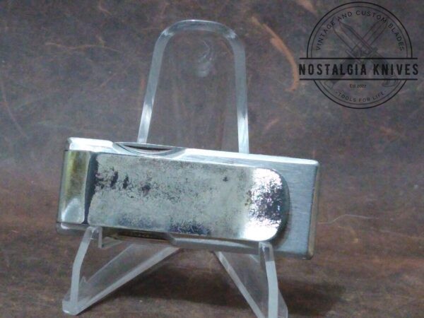 Vintage Klein Tools 44031 Japan – 2 Blade Money Clip Knife with Wood Inlaid Handle [Used – Mint Cond.] Everyday Carry[EDC] boker