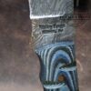Valley Forge, Newark NJ - 7.5" Fixed-Blade Drop-Point Knife with Brown Leather Belt Sheath[Unused]. - Image 4