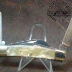 Owl Head, Munich Iron Works Solingen, Germany - Pearl Handle 4 Blade Pocket Knife[Used - Pristine Mint Cond.] - Image 4