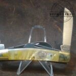 Owl Head, Munich Iron Works Solingen, Germany - Pearl Handle 4 Blade Pocket Knife[Used - Pristine Mint Cond.]