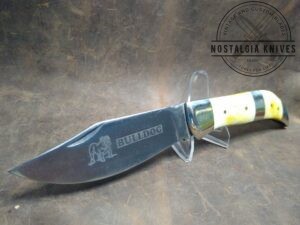 Large 9.75" Bulldog Single Sabre Blade folding Knife with Sectioned Bone Handle[Used - Excellent Cond.]