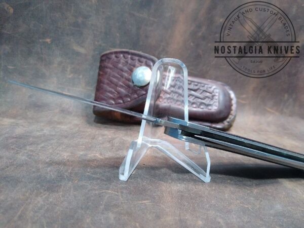 Vintage Camillus Silver Sword Brand, 2 Blade Pocket Knife with leather sheath[Used – Excellent Cond.] Camillus Cutlery camillus