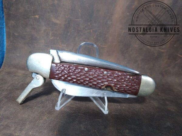 Vintage Camillus Marlin Spike Sailor’s Knife w/Sheepsfoot Blade and Lever-Locked Spike [Used – Excellent Cond.] Camillus Cutlery boker