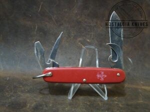 Vintage Boy Scouts Of America(Bsa) Made in USA Imperial 4 blade Pocket Knife w/Red Scales [Used - Mint Cond.]