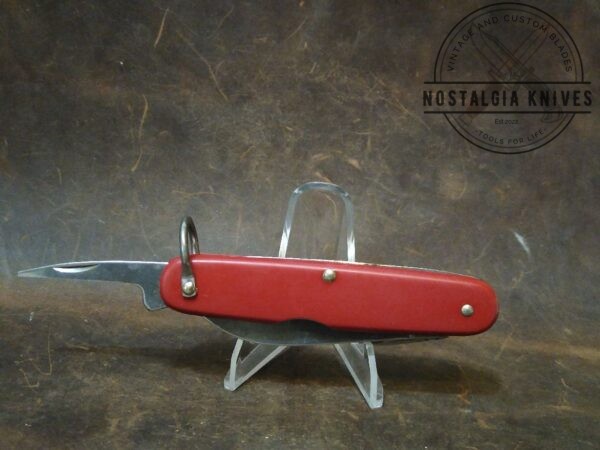 Vintage Boy Scouts Of America(Bsa) Made in USA Imperial 4 blade Pocket Knife w/Red Scales [Used – Mint Cond.] Camp/Scout Knives boker
