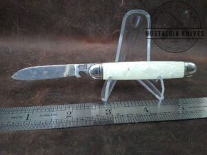 Vintage Imperial Gravity Lock/Trick Close Pocket Knife with Mother Of Pearl Type Handle Scales [Used - Excellent Cond.]