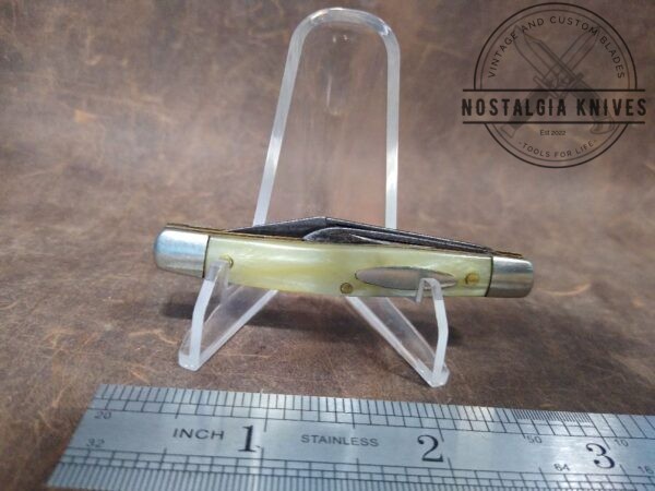 Vintage Ulster USA Small Serpentine 2 Blade Jack-knife with Cracked Ice Handle[Used – Mint Cond.] Collectible Knives boker