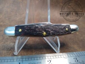 Vintage Ulster USA Jigged Bone Small 3 Blade Stockman Pocket Knife[Used - Mint Cond.]