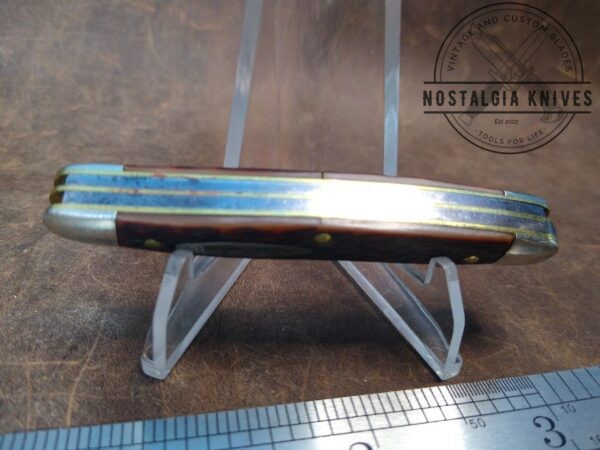 Vintage Ulster USA Jigged Bone Small 3 Blade Stockman Pocket Knife[Used – Mint Cond.] Collectible Knives cutlery