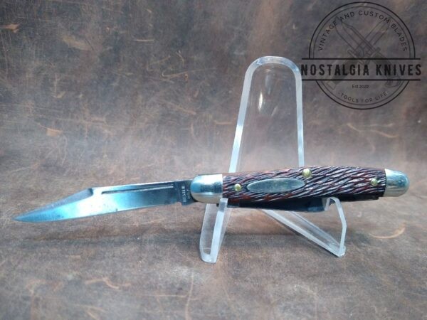 Vintage Ulster USA Jigged Bone Small 3 Blade Stockman Pocket Knife[Used – Mint Cond.] Collectible Knives cutlery