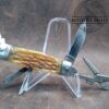 Vintage Amico Mini-Scout Stainless Steel Multi-tool pocket knife with brass bail - 1960's[Used - Pristine Cond.]