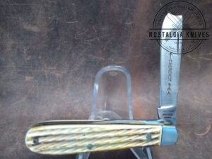 Cherokee 'Wild Bear' 2 blade Razor pocket knife - Surgical Steel Blades[Unused - Pristine Mint Cond.]