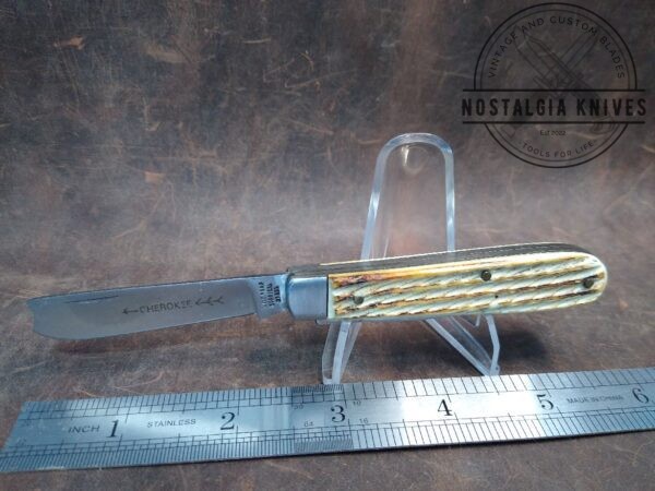 Cherokee ‘Wild Bear’ 2 blade Razor pocket knife – Surgical Steel Blades[Unused – Pristine Mint Cond.] Cherokee boker