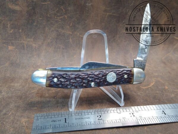 Vintage Böker USA Tree Brand Jigged Bone Handle 8588 medium 3 Blade Stockman Knife – 1983  [Used – Very Good Cond.] Böker boker