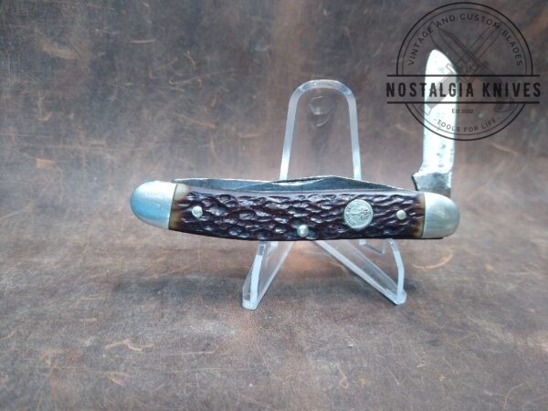 Vintage Böker USA Tree Brand Jigged Bone Handle 8588 medium 3 Blade Stockman Knife – 1983  [Used – Very Good Cond.] Böker boker