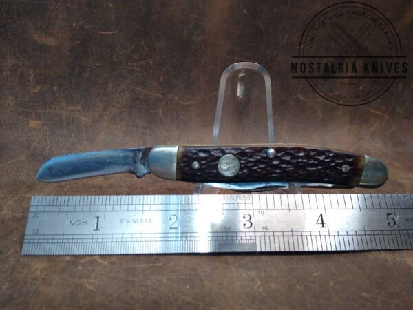 Vintage Böker USA Tree Brand Jigged Bone Handle 8588 medium 3 Blade Stockman Knife – 1983  [Used – Very Good Cond.] Böker boker