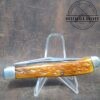 Vintage Camillus NY, USA 'High Carbon Steel' tang stamp, Sears Dogleg Trapper with Bone handle. [Used - Excellent Cond.] - Image 6