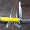 Vintage USA Made Large 2 blade Jack Knife w/ Yellow Handle [Used - Pristine Cond.]