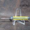 Vintage USA Made Large 2 blade Jack Knife w/ Yellow Handle [Used - Pristine Cond.] - Image 5