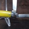 Vintage USA Made Large 2 blade Jack Knife w/ Yellow Handle [Used - Pristine Cond.] - Image 6