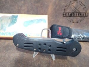 Frost Cutlery Panther Creek Folder w/ thumb screw and liner lock, and belt sheath in orig. packaging [New/Old Stock]