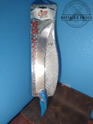 CUDA 12" Titanium Bonded Curved Blade Full-Tang Fixed Blade Knife in original packaging[Unused - New Cond.]