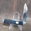 Vintage Syracuse Knives Co. USA Made 2 blade Jack Knife w/ Black Jigged Handle [Used - Very Good Cond.] - Image 5