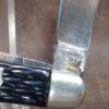 Vintage Syracuse Knives Co. USA Made 2 blade Jack Knife w/ Black Jigged Handle [Used - Very Good Cond.] - Image 6