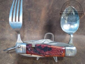 Vintage Handle Camp/Hobo Knife Multi-tool Folding Knife with Utensils[Used - Excellent Cond.]