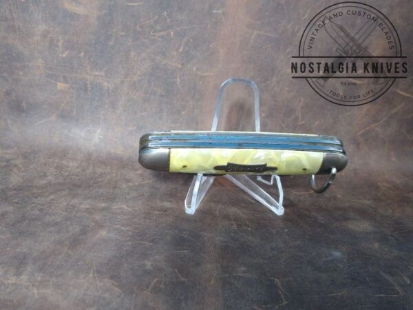 Vintage Imperial Prov. RI USA ‘Kamp King’, Cracked Ice Handle, Multi-Blade Camp Knife with Bail[Used – Excellent Cond.] Camp/Scout Knives