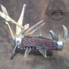 Vintage PIC Japan Camp/Scout 11 Blade Multi-tool Folding Pocket Knife with Stag Handle[Used - Excellent Cond.] - Image 3