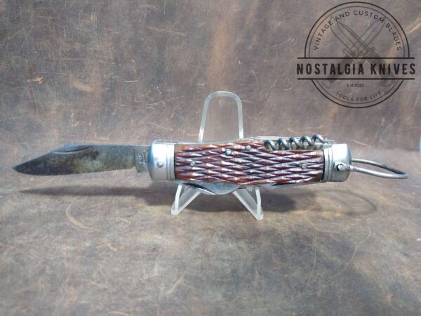 Vintage PIC Japan Camp/Scout 11 Blade Multi-tool Folding Pocket Knife with Stag Handle[Used – Excellent Cond.] Camp/Scout Knives cutlery