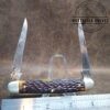 Vintage Kutmaster Utica, NY, Large 2 Blade Muskrat Pocket knife w/ Jigged Bone Scales, Brass Liners and Pins - 1947 [Used - Excellent Cond.]