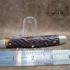 Vintage Kutmaster Utica, NY, Large 2 Blade Muskrat Pocket knife w/ Jigged Bone Scales, Brass Liners and Pins - 1947 [Used - Excellent Cond.] - Image 3