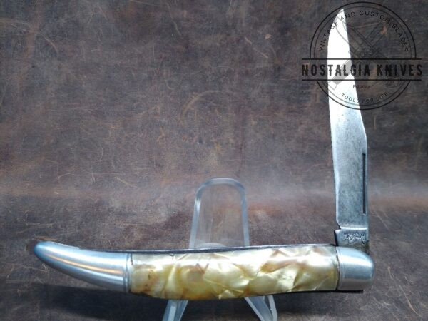 Vintage Hammer Brand USA Large Fish Knife with opener/scaler blade and Cracked Ice Handle from 1947[Used – Very Good Cond.] Collectible Knives boker