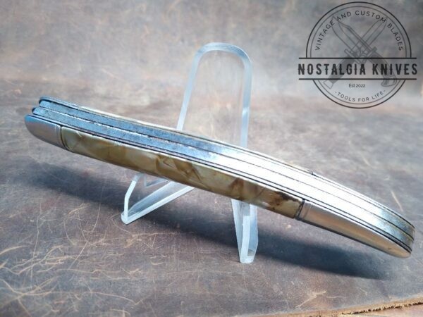 Vintage Hammer Brand USA Large Fish Knife with opener/scaler blade and Cracked Ice Handle from 1947[Used – Very Good Cond.] Collectible Knives boker