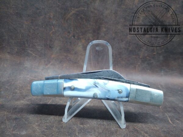 Vintage Böker Tree Brand 4-Blade 1971 Congress Knife w/Marbled Scales – Made in Germany[Used – Excellent Cond.] Böker