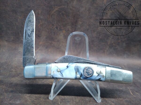 Vintage Böker Tree Brand 4-Blade 1971 Congress Knife w/Marbled Scales – Made in Germany[Used – Excellent Cond.] Böker