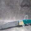 Vintage Colonial Prov. USA  Large Folding Hunter Knife Lock-Back with Green Saw Cut Handles[Used - Excellent Cond.] - Image 7